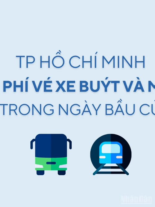 [Infographic] Thành phố Hồ Chí Minh miễn phí vé xe buýt và metro trong ngày bầu cử