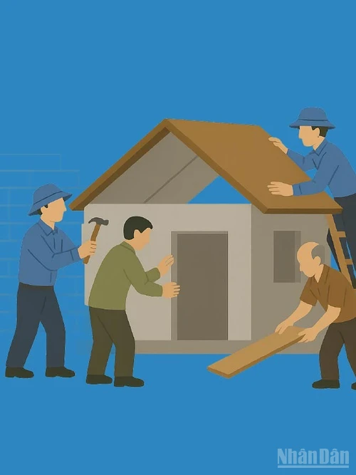 [Infographic] "Chiến dịch Quang Trung" thần tốc xây dựng, sửa chữa nhà ở cho bà con vùng lũ miền trung