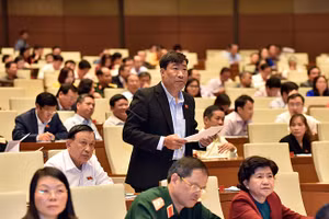 Đại biểu Quốc hội Thạch Phước Bình (Trà Vinh) phát biểu tại phiên thảo luận sáng 14-11.