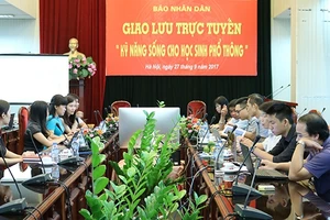 Giao lưu trực tuyến "Kỹ năng sống cho học sinh phổ thông"