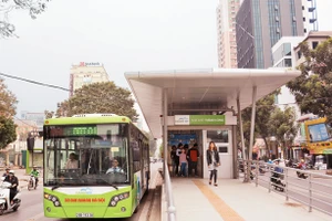 Từ khi đưa vào hoạt động, tuyến BRT01 đã vận chuyển hơn 665 nghìn lượt hành khách. Ảnh: DUY LINH