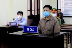 Bị cáo Trần Thế Hiên nhận tội tại phiên tòa.