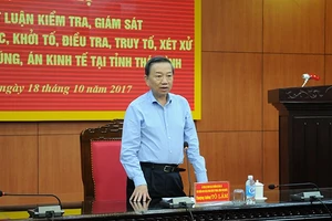 Công bố kết luận kiểm tra, giám sát về phòng, chống tham nhũng tại Thái Bình