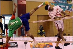 VĐV đầu đàn của cầu mây Singapore Muhammad Magrib.