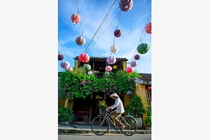 Những chiếc đèn lồng tô điểm phố bạc mầu với thời gian, cũng như nỗi lòng nhớ hồn phố của cư dân phố Hội.