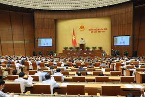 Toàn cảnh phiên họp sáng ngày 13-11. 