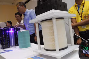 Các mẫu máy lọc không khí giá rẻ sẽ được trang bị cho trường học ở Bangkok. (Ảnh: Bangkok Post)