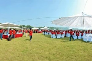 Không gian ở Flamingo Đại Lải Resort phù hợp với các sự kiện lớn.