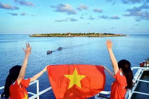 Đảo Song Tử Tây. (Ảnh: Thân Tình)