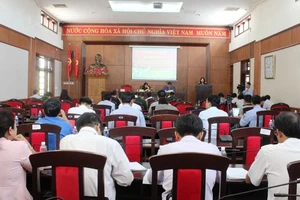 Toàn cảnh buổi họp báo về Hội thảo khoa học cấp quốc gia “Đường Trường Sơn - đường Hồ Chí Minh - Biểu tượng của ý chí thống nhất Tổ quốc”.