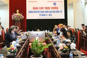 Giao lưu trực tuyến “Những điểm mới trong chính sách bảo hiểm y tế từ tháng 12-2018”