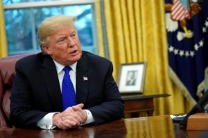 Tổng thống Trump trả lời phỏng vấn Reuters tại Nhà trắng, tháng 12-2018. (Ảnh: Reuters)