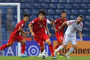 U23 Việt Nam có trận hòa có thể nói là thành công trước U23 UAE trong ngày ra quân. (Ảnh: AFC)