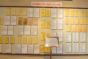 19 Bộ châu bản thời Nguyễn (ảnh: Linh Phan)