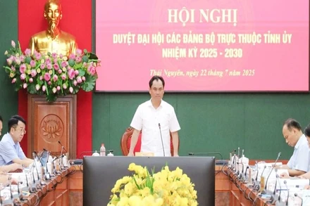 Các tổ công tác của Ban Thường vụ Tỉnh ủy Thái Nguyên duyệt văn kiện Đại hội Đảng bộ cấp xã nhiệm kỳ 2025-2030 yêu cầu các địa phương cần có đột phá phát triển kinh tế.