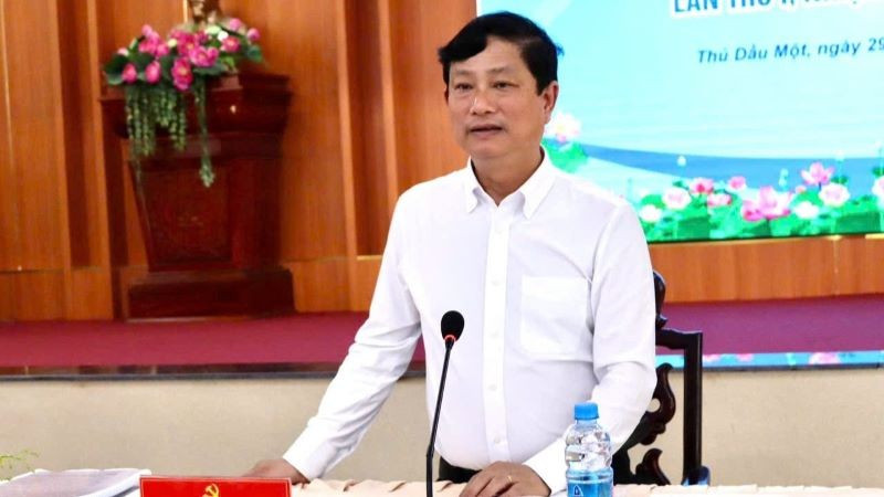 Đồng chí Võ Văn Minh phát biểu ý kiến tại buổi làm việc. to5.jpg