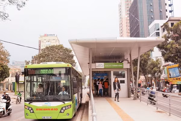 Từ khi đưa vào hoạt động, tuyến BRT01 đã vận chuyển hơn 665 nghìn lượt hành khách. Ảnh: DUY LINH