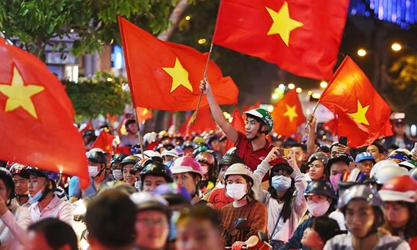 Niềm tin chiến thắng. Ảnh: NAM ANH