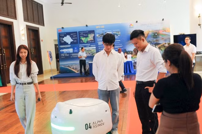 Không gian triển lãm các công nghệ tại Tuần lễ Kinh tế, Tài chính và Công nghệ Đà Nẵng 2026.