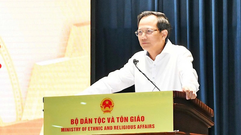 Bộ trưởng Đào Ngọc Dung phát biểu ý kiến chỉ đạo tại Hội nghị. bo-truong-dao-ngoc-dung.jpg