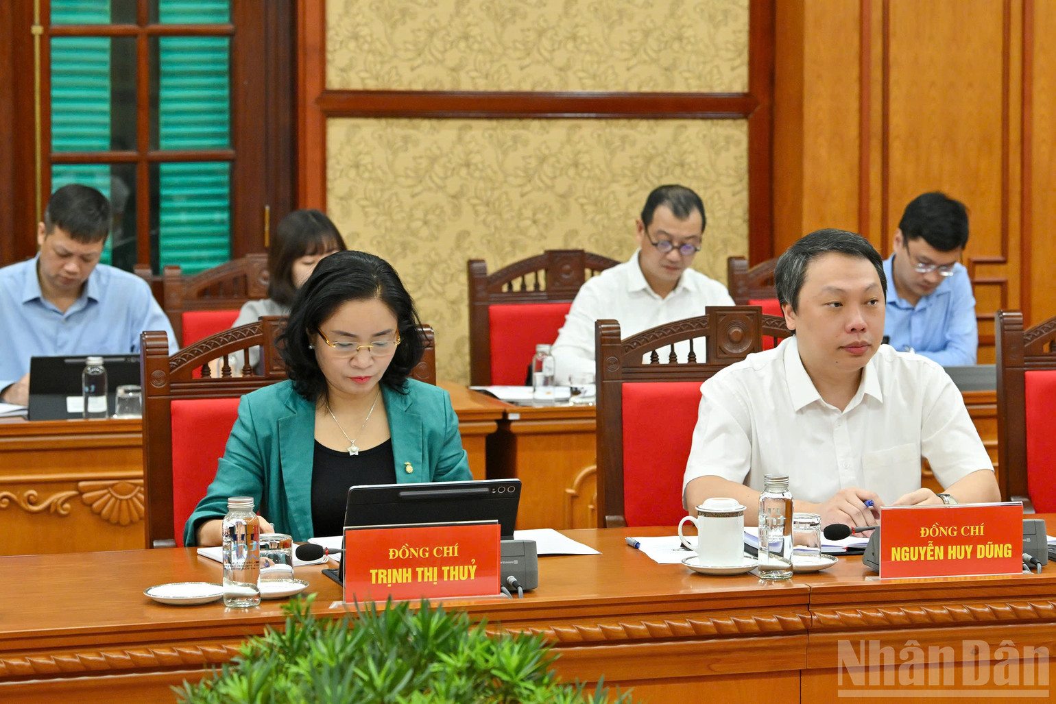 C&aacute;c đại biểu dự phi&ecirc;n họp. (Ảnh: THỦY NGUY&Ecirc;N)