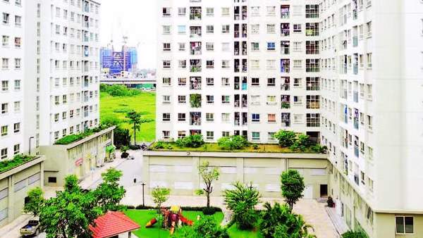 Khu nhà ở xã hội Ecohome 1, phường Đông Ngạc, Hà Nội (Ảnh ĐỖ TÂM)