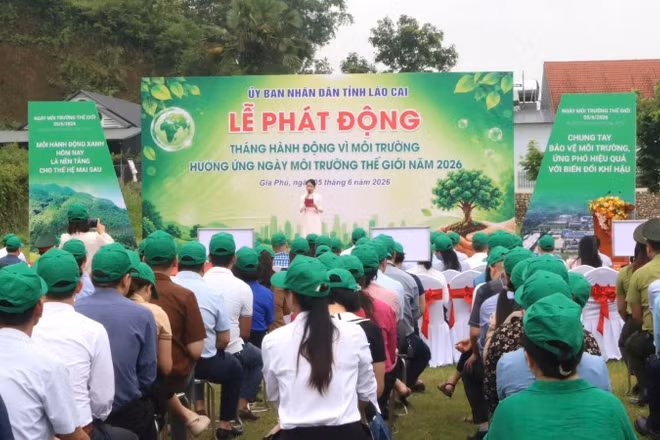 Tỉnh Lào Cai phát động Tháng hành động vì môi trường năm 2026.