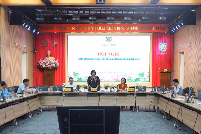 Hội nghị tham vấn chính sách Luật về văn bản quy phạm pháp luật. (Ảnh: TL)