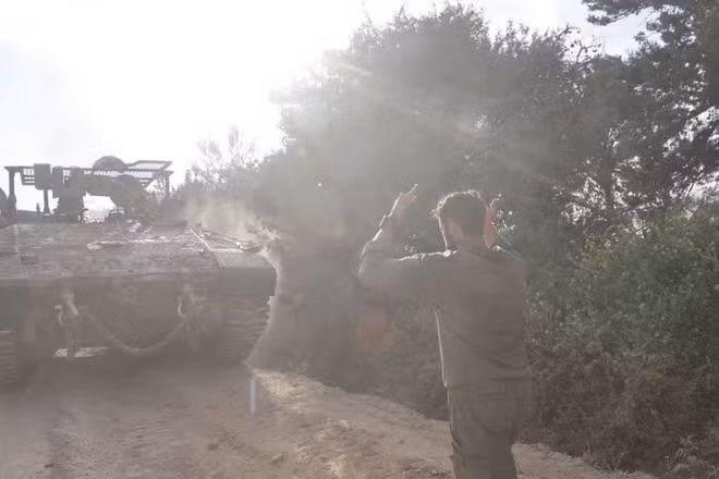 Lực lượng an ninh Israel được triển khai tại miền bắc nước này, gần biên giới với Liban. (Ảnh: THX/TTXVN)