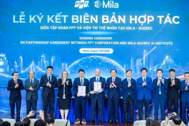 FPT là doanh nghiệp đầu tiên ở khu vực Đông Nam Á trở thành đối tác chiến lược của Viện nghiên cứu Mila (Quebec, Canada). (Nguồn: FPT)