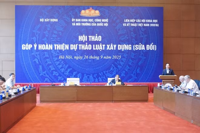 Hội thảo góp ý hoàn thiện dự thảo Luật Xây dựng (sửa đổi). (Ảnh: QH)