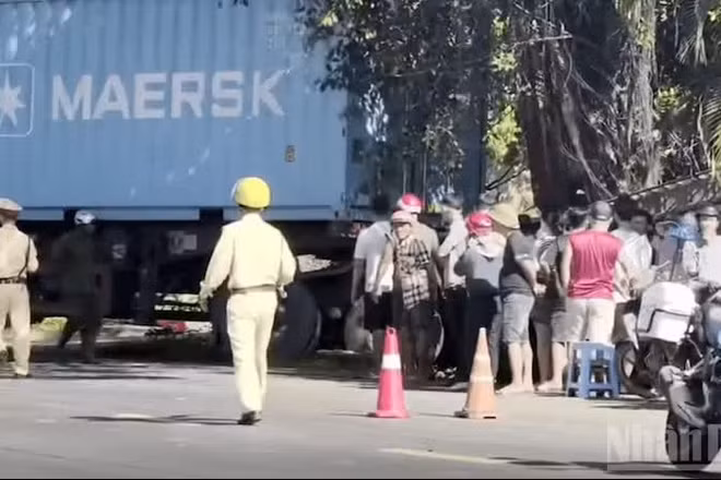 Hiện trường vụ tai nạn. (Ảnh: CTV )
