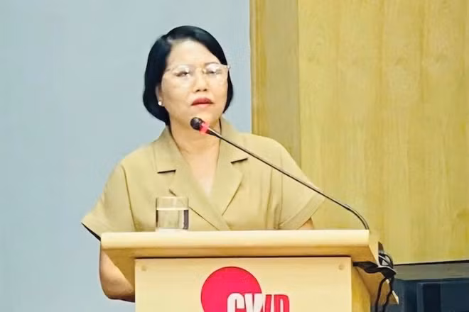 Bà Nguyễn Tú Anh, Giám đốc Trung tâm Trợ giúp pháp lý Nhà nước thành phố Hà Nội.