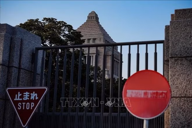 Tòa nhà Hạ viện Nhật Bản tại thủ đô Tokyo ngày 19/1/2026. Ảnh: THX/TTXVN
