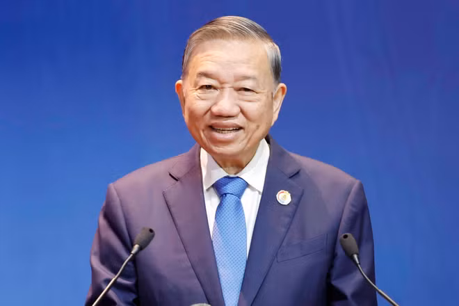 Tổng Bí thư, Chủ tịch nước Tô Lâm phát biểu chỉ đạo Đại hội Công đoàn Việt Nam lần thứ XIV. (Ảnh: TTXVN)