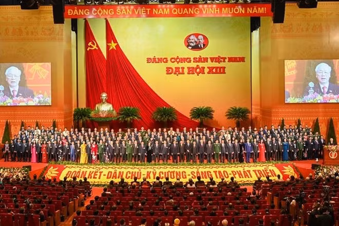 Quang cảnh phiên bế mạc Đại hội đại biểu toàn quốc lần thứ XIII của Đảng Cộng sản Việt Nam. (Ảnh: DUY LINH)