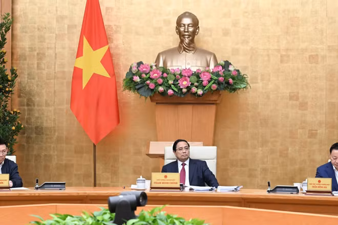 Thủ tướng Chính phủ Phạm Minh Chính chủ trì Phiên họp Chính phủ chuyên đề xây dựng pháp luật tháng 2/2026.