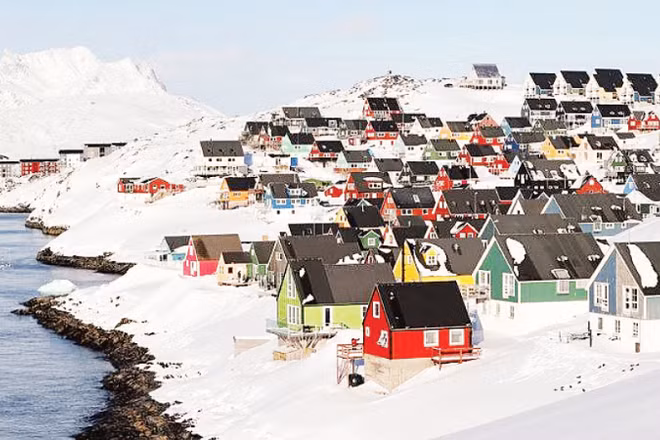 Thủ phủ Nuuk của Greenland. (Ảnh: TÂN HOA XÃ)