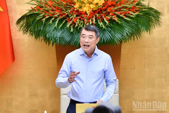 Thủ tướng Lê Minh Hưng chủ trì Phiên họp Chính phủ chuyên đề xây dựng pháp luật tháng 7/2026. (Ảnh: THANH GIANG)