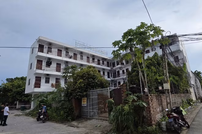 Nhà trọ nơi xảy ra vụ nổ. (Ảnh: Ủy ban nhân dân xã Bình Xuyên cung cấp)