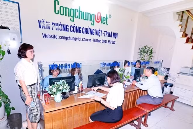 Văn phòng Công chứng Việt, thành phố Hà Nội. (Ảnh: TH)