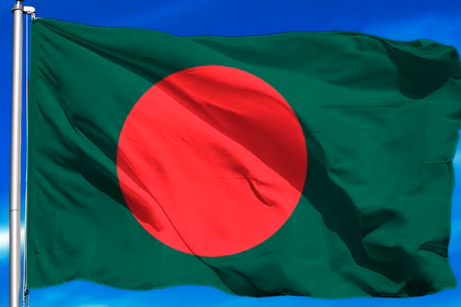 Quốc kỳ của Cộng hòa Nhân dân Bangladesh.
