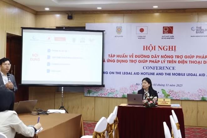 Hội nghị tập huấn về Đường dây nóng Trợ giúp pháp lý. (Ảnh: TL)