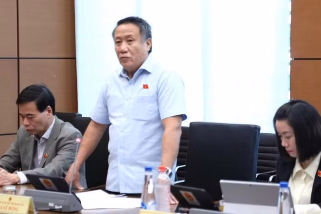 Đại biểu Hà Sỹ Đồng (Đoàn Quảng Trị) phát biểu tại tổ. (Ảnh: TL)
