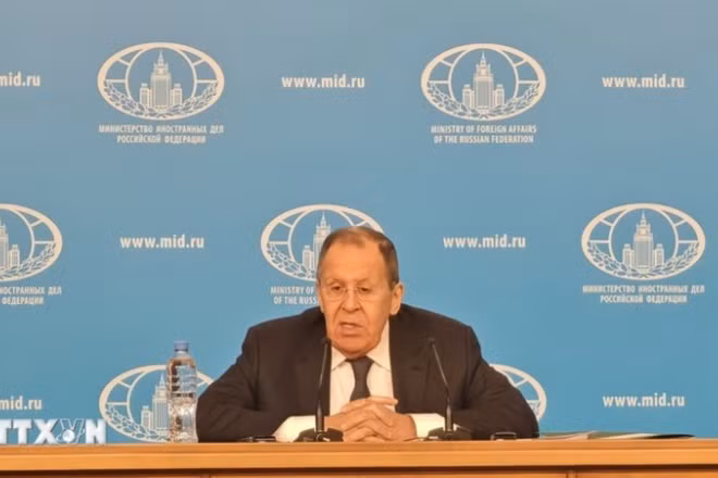 Bộ trưởng Ngoại giao Nga Sergey Lavrov. (Ảnh: TTXVN)