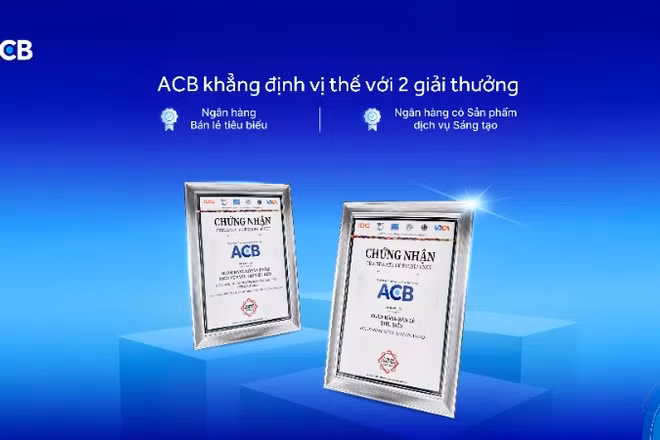 ACB xuất sắc nhận 2 giải thưởng “Ngân hàng bán lẻ tiêu biểu” và “Ngân hàng có sản phẩm dịch vụ sáng tạo” tại VOBA 2025. 
