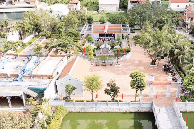 Khu di tích đền thờ/Nhà tưởng niệm bà Hoàng Thị Loan. (Ảnh: NGỌC ĐINH - MẠNH HÀO)