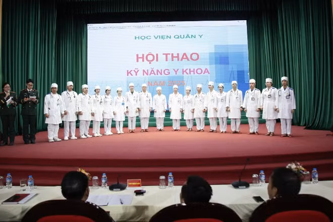 Các đội tham gia Hội thao Kỹ năng Y khoa năm 2025 của Học viện Quân y.