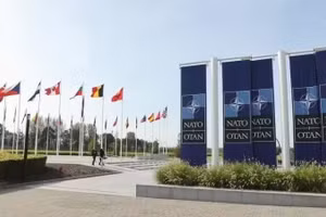 Trụ sở NATO ở Brussels, Bỉ (tháng 11/2023). (Ảnh: XINHUA) 