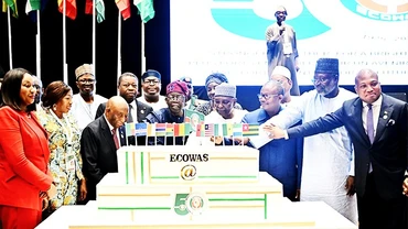 Các nhà lãnh đạo ECOWAS tại Lễ kỷ niệm 50 năm thành lập. Ảnh: ECOWAS 